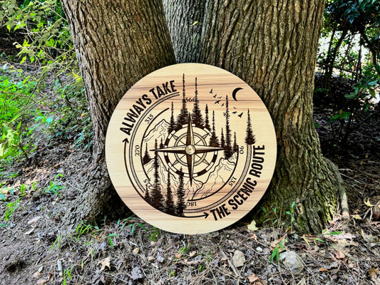 Adventure Sign 24in round